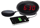 SONIC ALERT Travelling Alarm Clock with