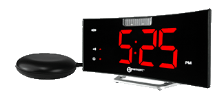 GEEMARC WNSCURVE WAKE N SHAKE LOUD CLOCK WITH BED SHAKER